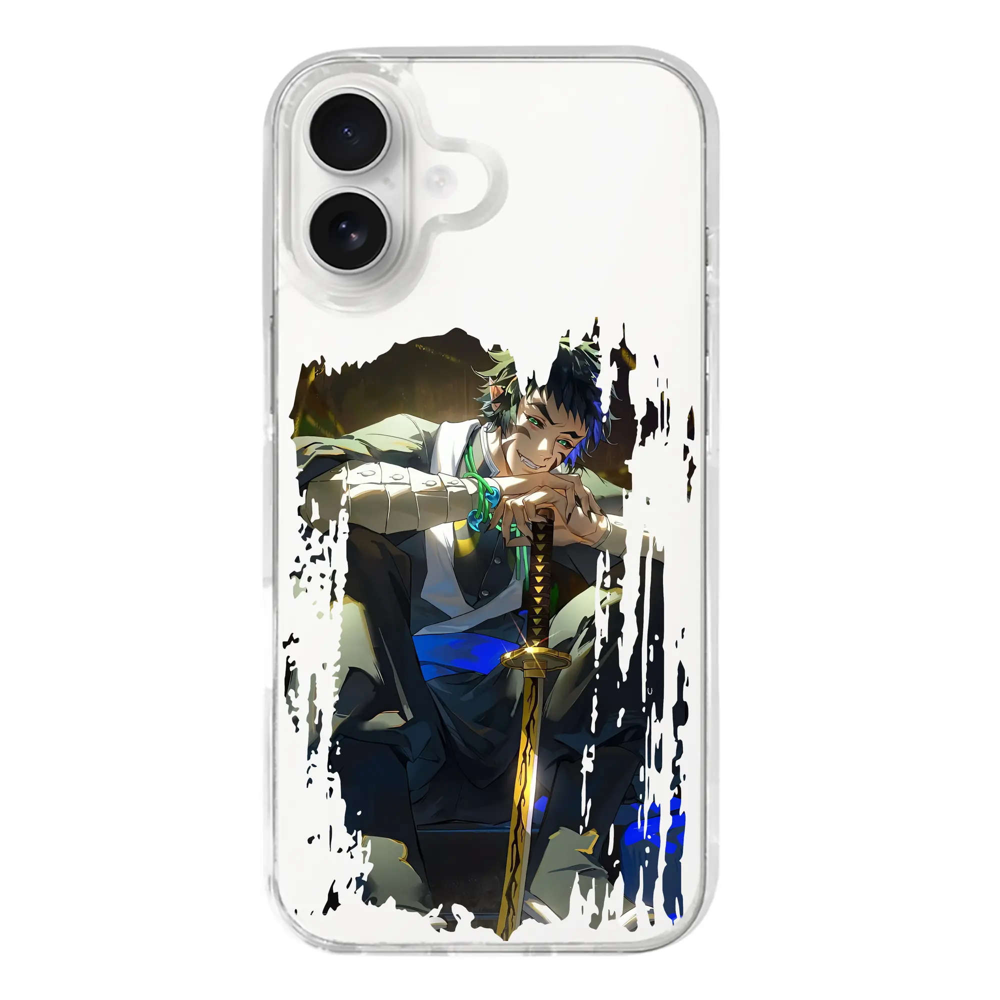 鬼滅の刃 グッズ,獪岳 - iPhone 17シリーズ 透明スマホケース – 薄型・耐衝撃・精密フィット保護カバー